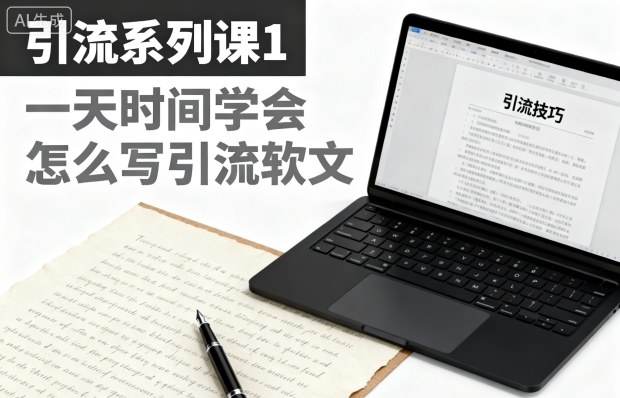 引流系列课1，一天时间学会怎么写引流软文-Scorpio丨网创