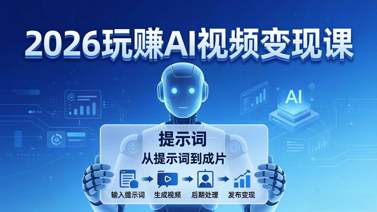 （17827期）2026玩赚AI视频变现课：掌握 AI 视频全流程技能，从提示词到成片高效产出-Scorpio丨网创