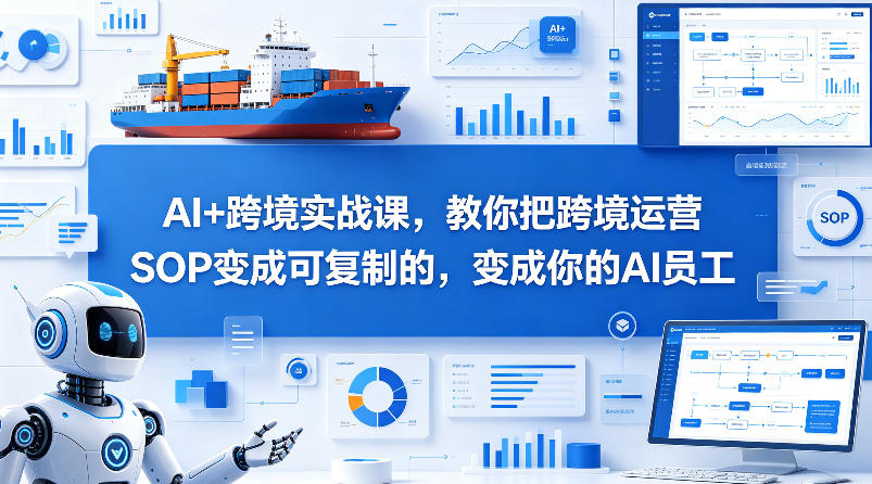 AI+跨境实战课，教你把跨境运营S0变成可复制的，变成你的AI员工-Scorpio丨网创