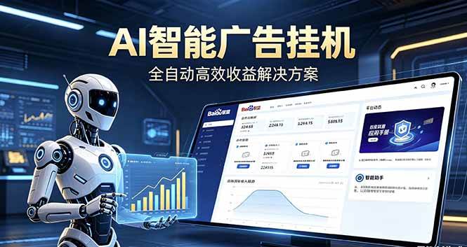 （18661期）Ai智能广告挂机 别再瞎折腾了！这个全自动挂机项目，新手当天见钱，告别频繁换项目的烦恼-Scorpio丨网创