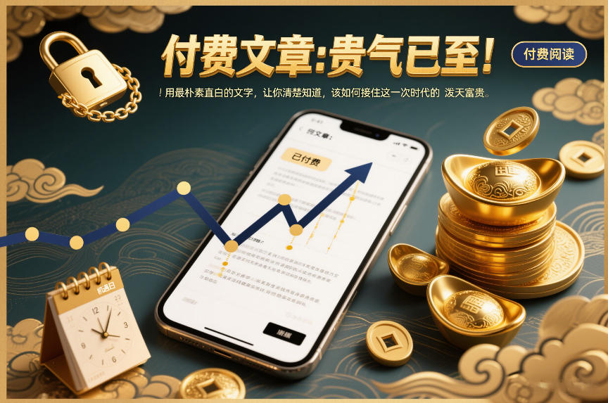 付费文章:贵气已至!用最朴素直白的文字,让你清楚知道,该如何接住这一次时代的泼天富贵-Scorpio丨网创