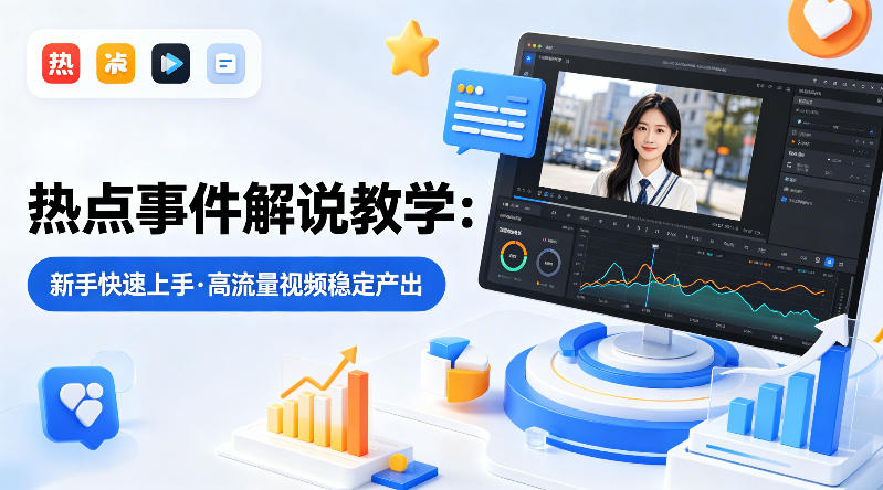 某大V的热点事件解说教学,新手也能快速上手,稳定产出高流量解说视频-Scorpio丨网创