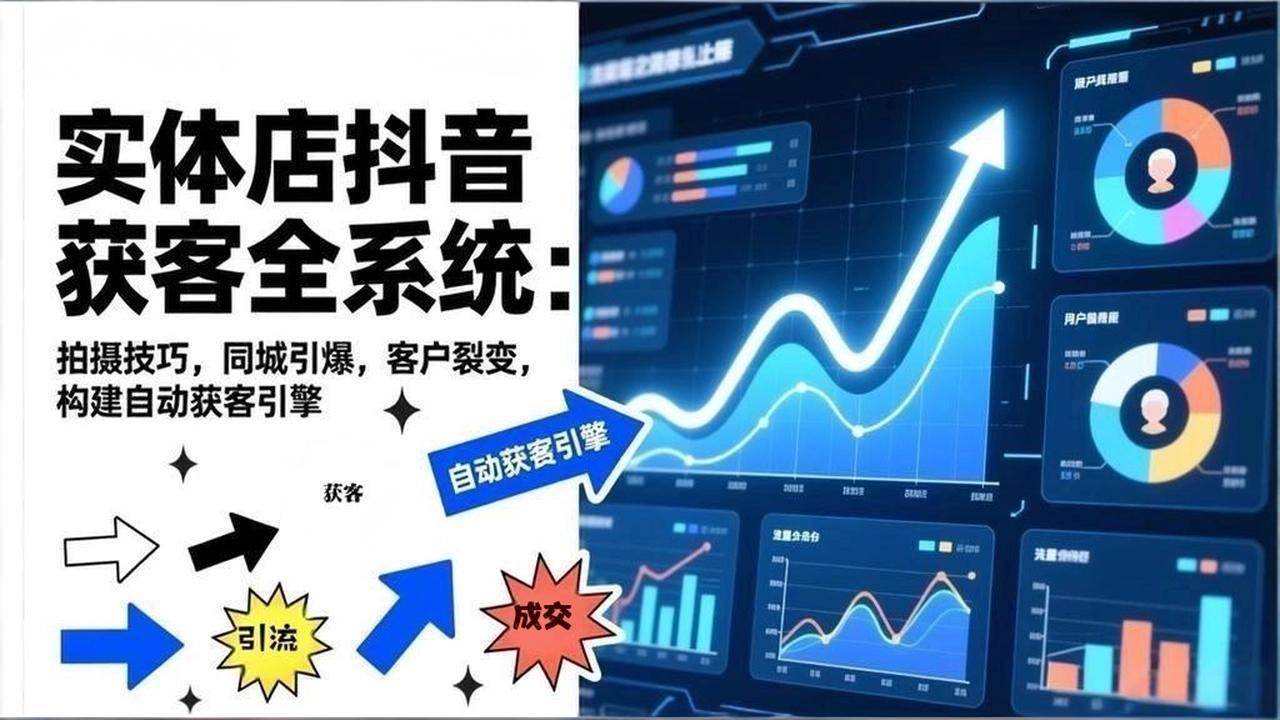 （17090期）2026实体店抖音获客全系统：拍摄技巧，同城引爆，客户裂变，构建自动获客引擎-Scorpio丨网创