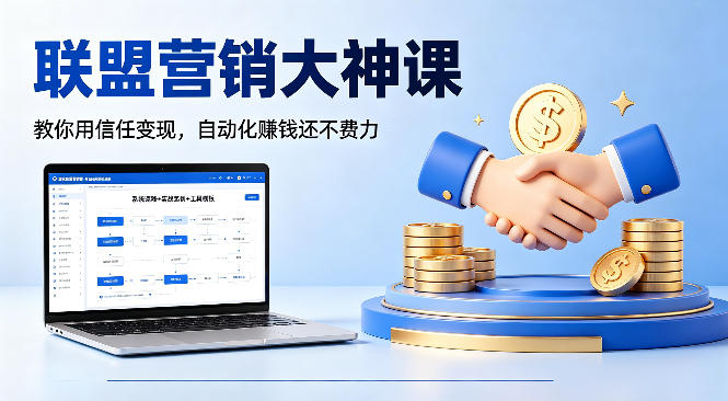 联盟营销大神课，教你用信任变现，自动化賺钱还不费力【原创双语字幕】-Scorpio丨网创