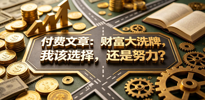付费文章：财富大洗牌，我该选择，还是努力？-Scorpio丨网创