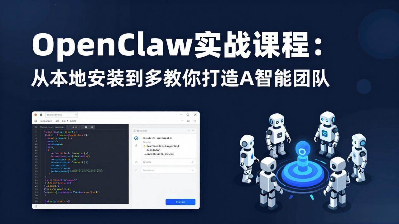 （17883期）OpenClaw实战课程：从本地安装到多Agent协同，手把手教你打造AI智能团队-Scorpio丨网创