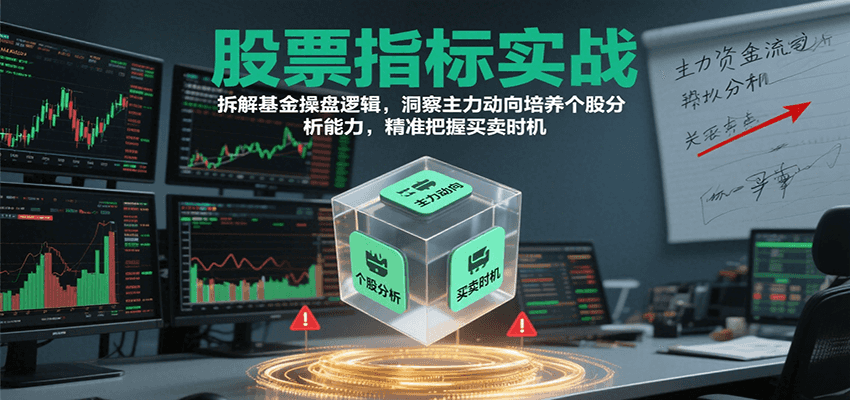 股票指标实战,基金操盘逻辑拆解,洞察主力动向培养个股分析能力把握买卖时机(更新)-Scorpio丨网创