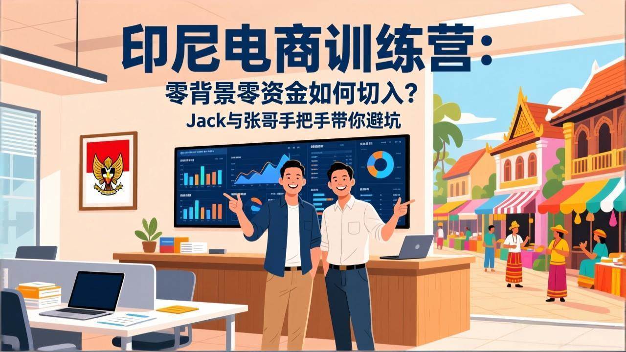 (17533期)印尼电商训练营:零背景零资金如何切入?Jack与张哥手把手带你避坑-Scorpio丨网创