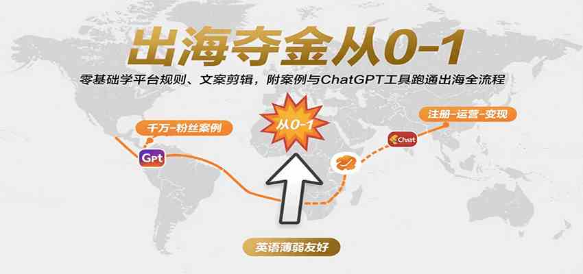 出海夺金从0-1:零基础学平台规则、文案剪辑,附案例与ChatGPT工具跑通出海全流程-Scorpio丨网创
