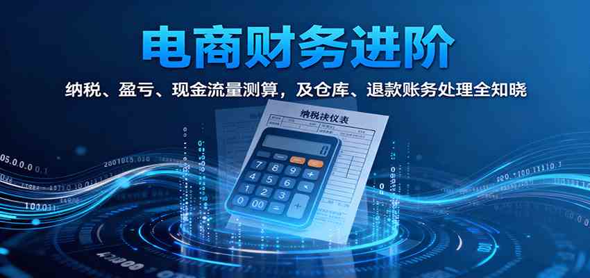 电商财务进阶:纳税、盈亏、现金流量测算,及仓库、退款账务处理全知晓-Scorpio丨网创