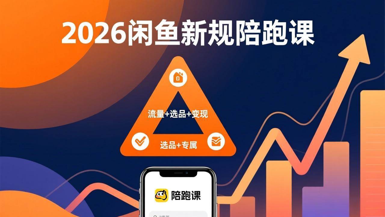 (17483期)2026闲鱼高阶陪跑课全新上线,带你吃透新规玩转选品流量,从零搭建稳定变现盈利体系-Scorpio丨网创