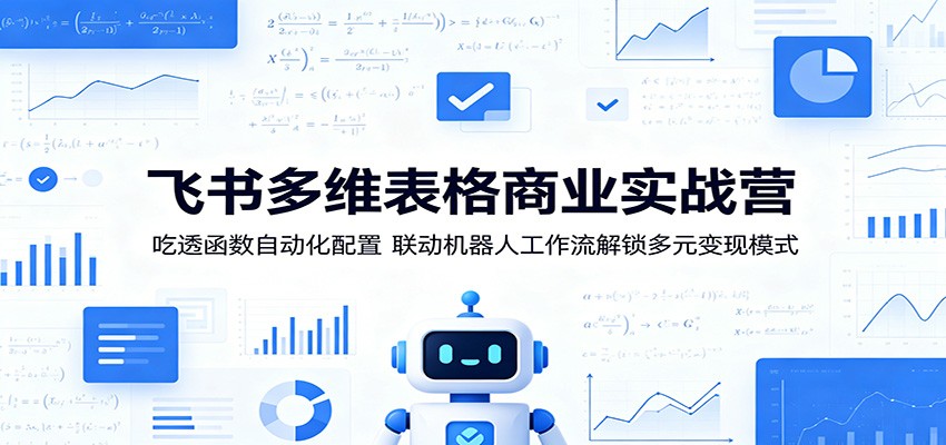 飞书多维表格商业实战营:吃透函数自动化配置,联动机器人工作流解锁多元变现模式-Scorpio丨网创
