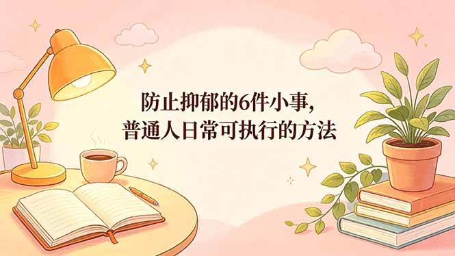 （18385期）付费文章：防止抑郁的6件小事，普通人日常可执行的方法-Scorpio丨网创