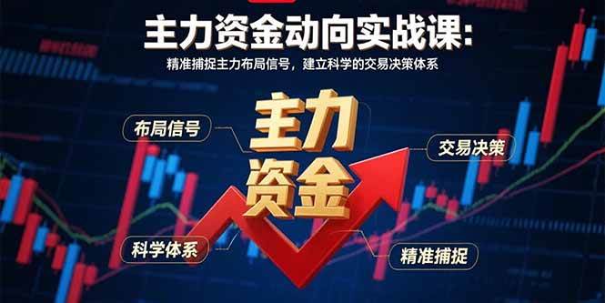 （15804期）主力资金动向实战课-8月：精准捕捉主力布局信号，建立科学的交易决策体系-Scorpio丨网创