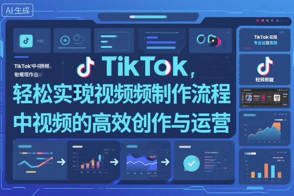TikTok中视频制做流程,轻松实现Tk中视频的高效创作与运营-Scorpio丨网创