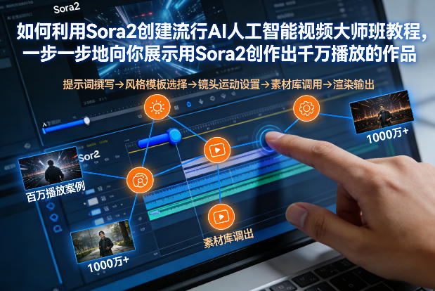 如何利用Sora2创建流行AI人工智能视频大师班,一步一步地向你展示用Sora2创作出千万播放的作品-Scorpio丨网创