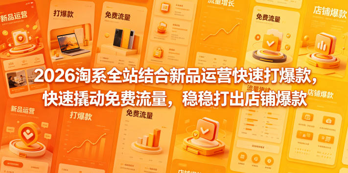 2026淘系全站结合新品运营快速打爆款，快速撬动免费流量，稳稳打出店铺爆款（更新5月12日）-Scorpio丨网创