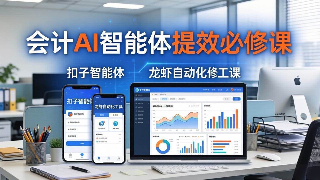 （18151期）财务会计AI智能体提效必修课：扣子智能体+龙虾自动化+报表分析，一站式提升财务工作效率-Scorpio丨网创
