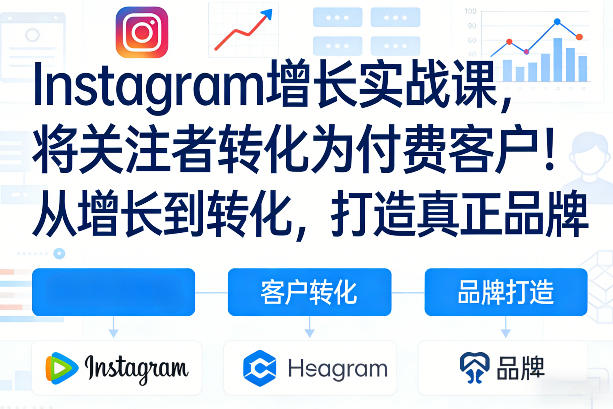 Instagram增长实战课，将关注者转化为付费客户！从增长到转化，打造真正品牌（双语字幕）-Scorpio丨网创