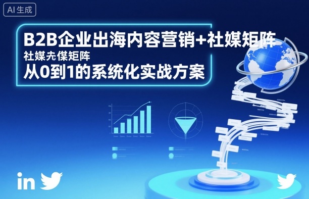 B2B企业出海内容营销+社媒矩阵，从0到1的系统化实战方案-Scorpio丨网创