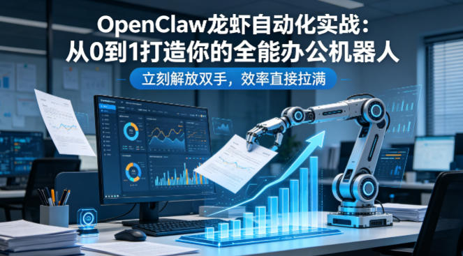 OpenClaw龙虾自动化实战：从0到1打造你的全能办公机器人，立刻解放双手，效率直接拉满-Scorpio丨网创