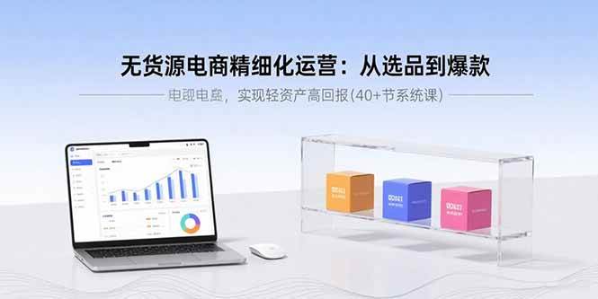 (15896期)无货源电商精细化运营:从选品到爆款,实现轻资产高回报(40+节系统课)-Scorpio丨网创