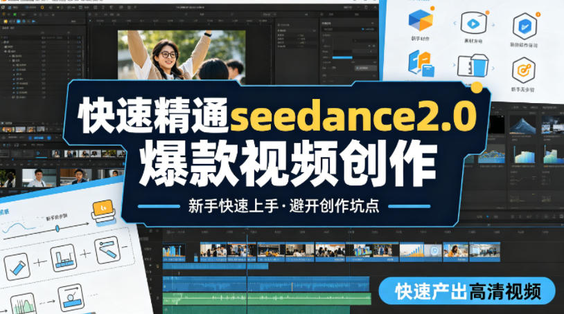 快速精通seedance2.0爆款视频创作，快速产出高清视频，避开大量创作坑点，新手也能快速上手-Scorpio丨网创