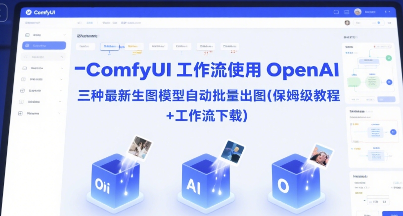 ComfyUI 工作流使用 OpenAI 三种最新生图模型自动批量出图(保姆级教程+工作流下载)-Scorpio丨网创