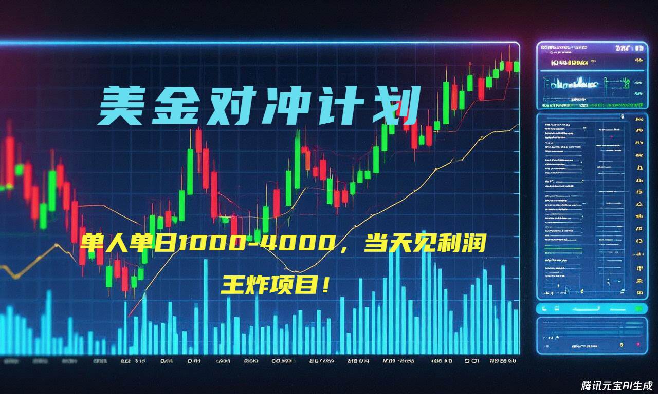 （15333期）2025年最暴力项目“美金先登计划”最新最强对冲战法，每日实际收益1K-4K-Scorpio丨网创