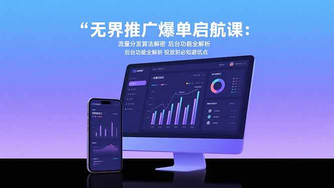 （15567期）无界推广爆单启航课：流量分发算法解密 后台功能全解析 投放前必知避坑点-Scorpio丨网创