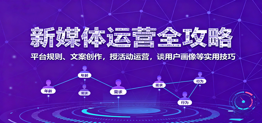 新媒体运营全攻略:平台规则、文案创作,授活动运营,谈用户画像等实用技巧-Scorpio丨网创