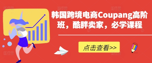 韩国跨境电商Coupang高阶班，酷胖卖家，必学课程-Scorpio丨网创