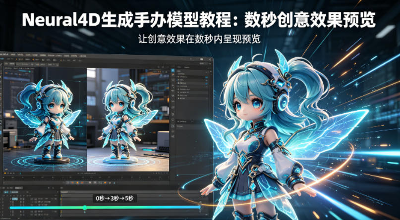 Neural4D生成手办模型教程，让创意效果在数秒内呈现预览-Scorpio丨网创