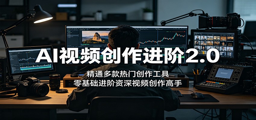 AI视频创作进阶2.0：精通多款热门创作工具，零基础进阶资深视频创作高手-Scorpio丨网创