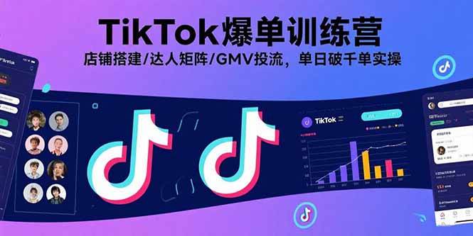 （15920期）TikTok爆单训练营，店铺搭建/达人矩阵/GMV投流，单日破千单实操-Scorpio丨网创