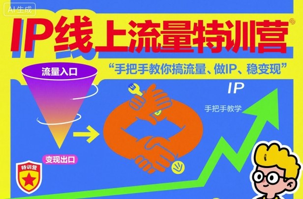 IP线上流量特训营,手把手教你搞流量、做IP、稳变现-Scorpio丨网创