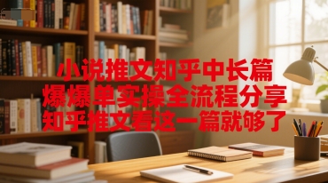 小说推文知乎中长篇爆单实操全流程分享，知乎推文看这一篇就够了-Scorpio丨网创
