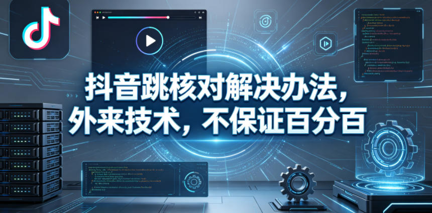 抖音跳核对解决办法，外来技术，不保证百分百-Scorpio丨网创