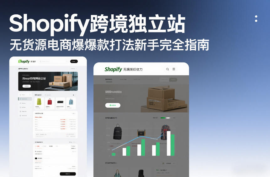Shopify跨境独立站无货源电商爆款打法新手完全指南-Scorpio丨网创