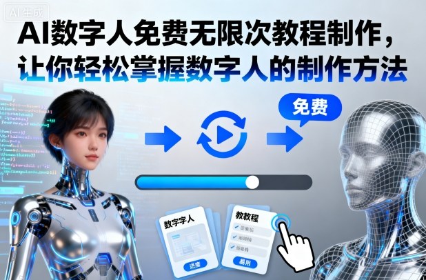 AI数字人免费无限次教程制作,让你轻松掌握数字人的制作方法-Scorpio丨网创