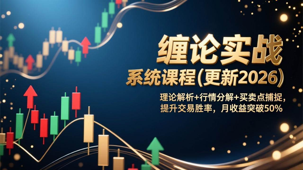 （17136期）缠论实战系统课程(更新2026)，理论解析+行情分解+买卖点捕捉，提升交易胜率，月收益突破50%-Scorpio丨网创