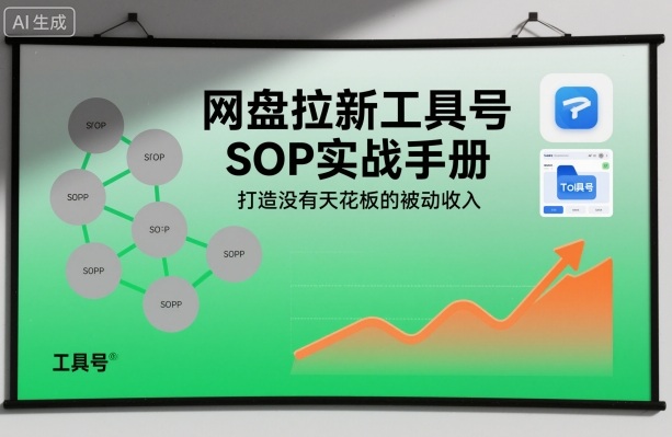 网盘拉新工具号SOP实战手册,打造没有天花板的被动收入-Scorpio丨网创