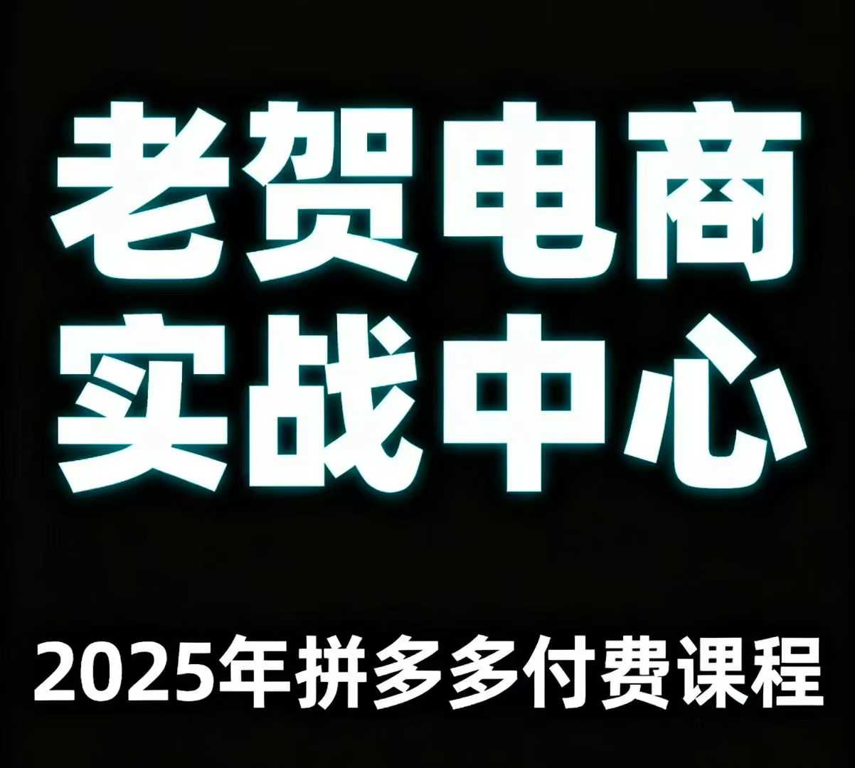 老贺电商2025年拼多多付费课程,用通俗易懂的方法告诉你多多怎么玩-Scorpio丨网创