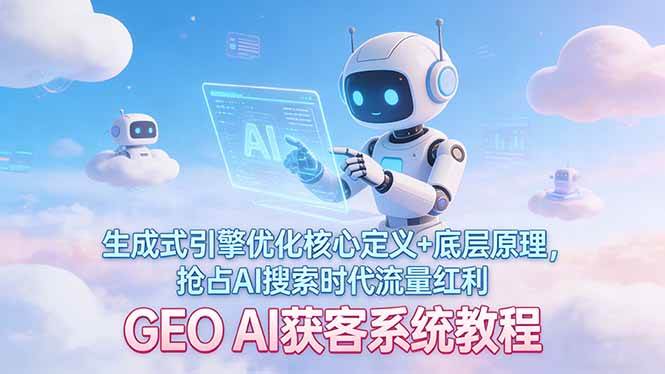 (17604期)GEO AI获客系统教程:生成式引擎优化核心定义+底层原理,抢占AI搜索时代流量红利 (17604期)GEO AI获客系统教程:生成式引擎优化核心定义+底层原理,抢占AI搜索时代流量红利