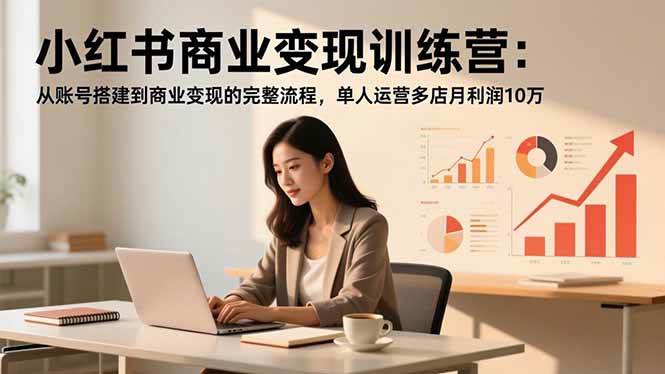 （16698期）小红书商业变现训练营：从账号搭建到商业变现的完整流程，单人运营多店月利润10万-Scorpio丨网创
