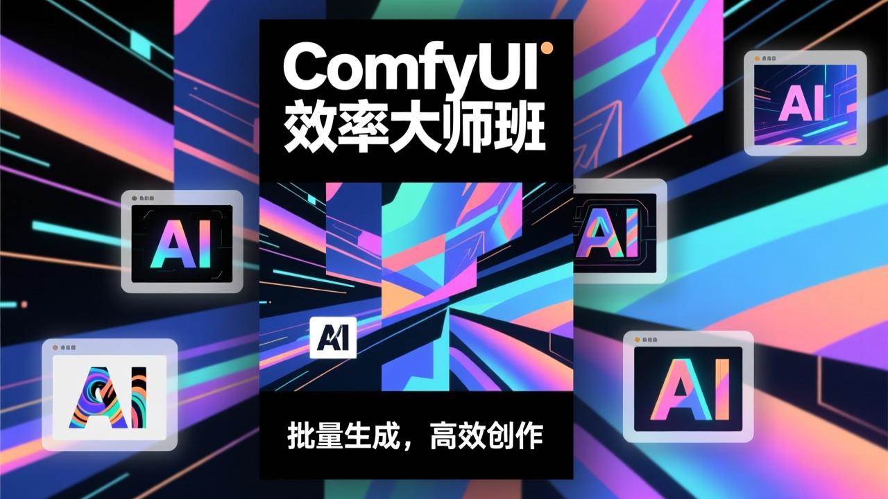 （17107期）ComfyUI效率大师班：工作流搭建，批量生成，将个人AI出图效率提升5-10倍，月接单收入1-3万-Scorpio丨网创