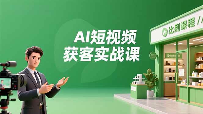 (16747期)AI短视频获客实战课,数字人创作、实体行业应用、精准引流,30天获取客源月入6万+-Scorpio丨网创