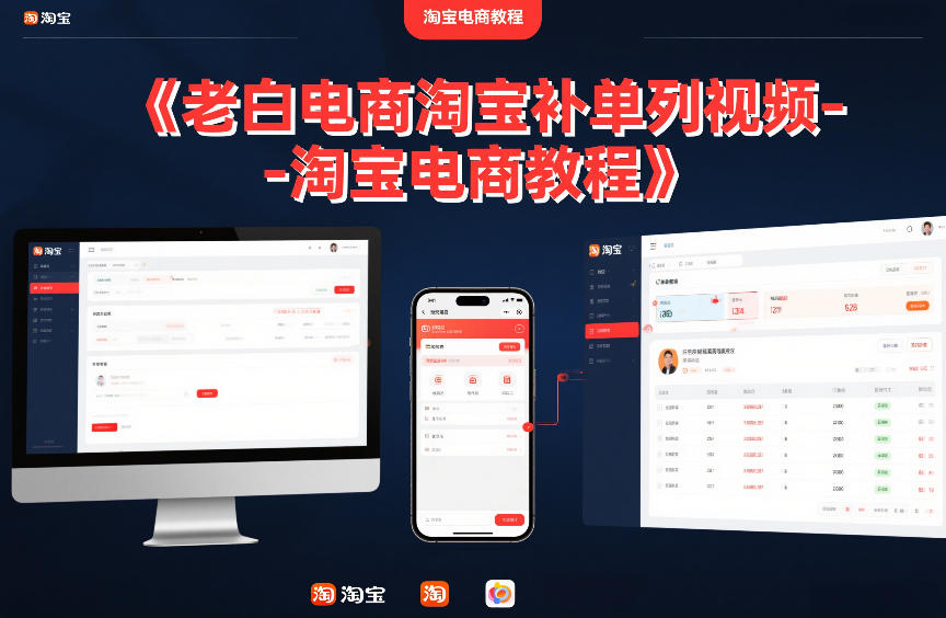 老白电商淘宝补单系列视频-淘宝电商教程-Scorpio丨网创