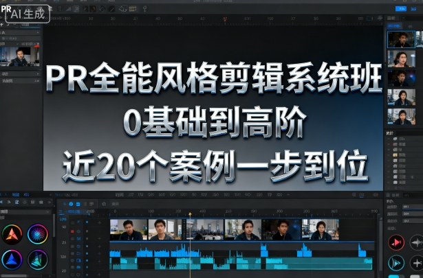PR全能风格剪辑系统班,0基础到高阶,近20个案例一步到位-Scorpio丨网创