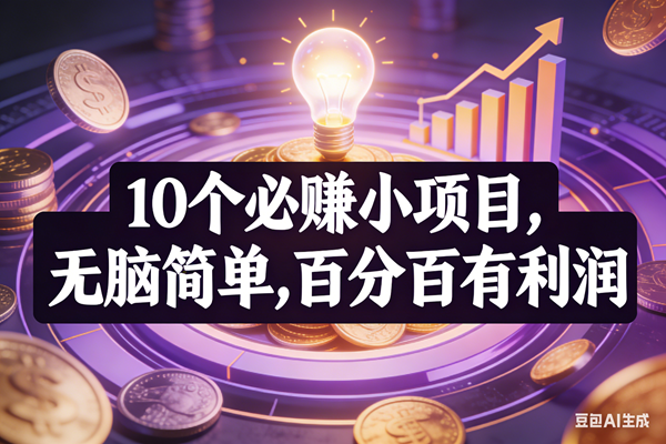 （17169期）10个必赚小项目，无脑简单，百分百有利润，副业首选，日入200+-Scorpio丨网创
